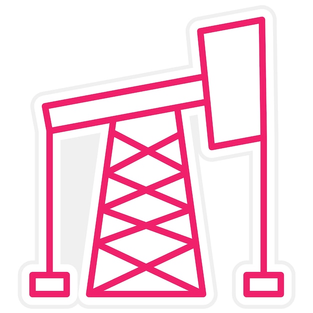Estilo del icono de perforación de petróleo