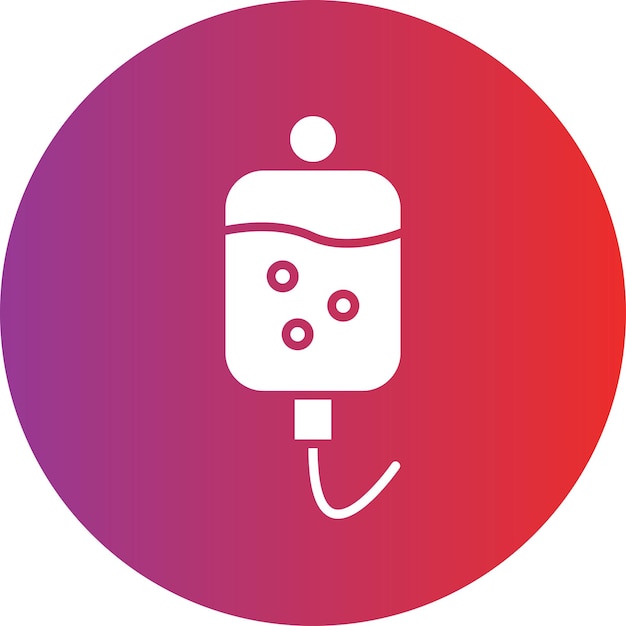 Estilo de icono de perfusión de diseño vectorial