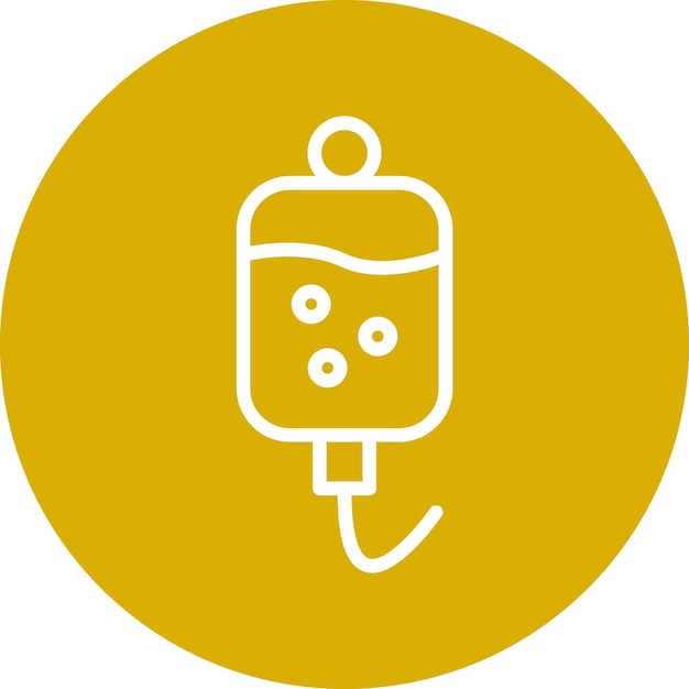 Estilo de icono de perfusión de diseño vectorial
