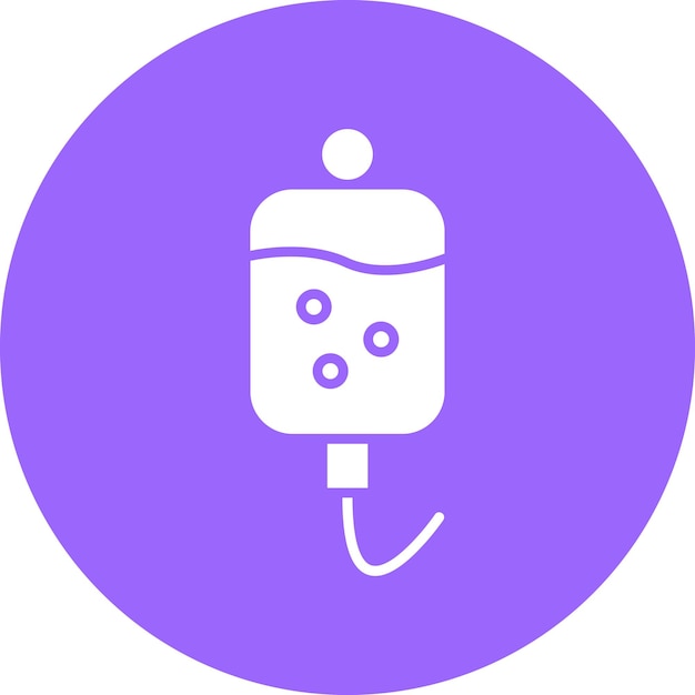 Estilo de icono de perfusión de diseño vectorial