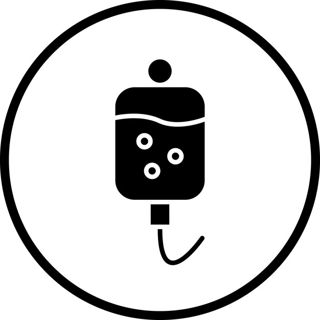 Estilo de icono de perfusión de diseño vectorial