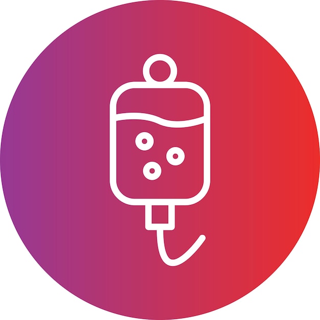 Estilo de icono de perfusión de diseño vectorial