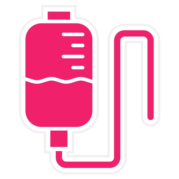 Estilo de icono de perfusión de diseño vectorial