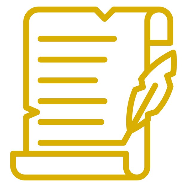 Estilo del icono del pergamino de diseño vectorial