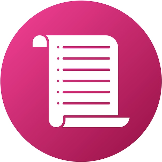 Estilo del icono del pergamino de diseño vectorial