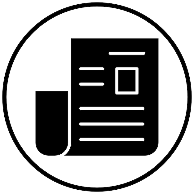 Estilo del icono del periódico