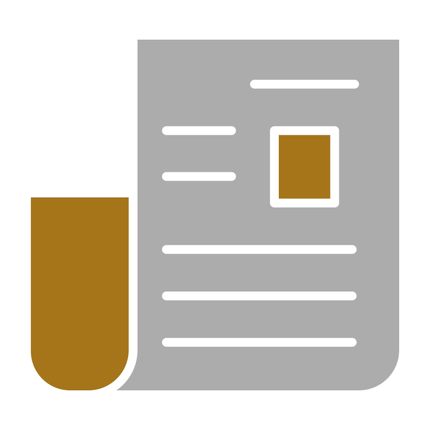 Estilo del icono del periódico