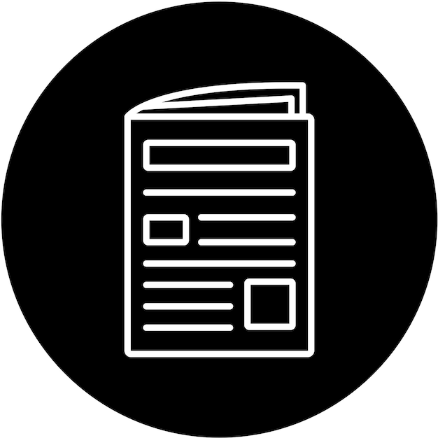 Estilo del icono del periódico