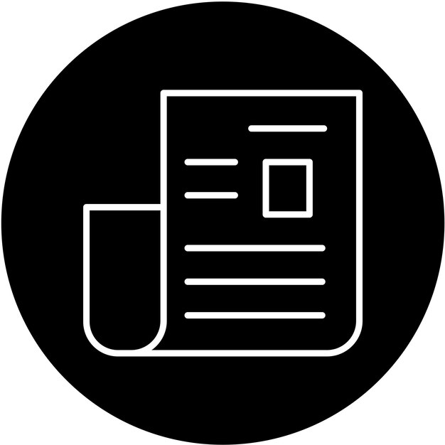 Estilo del icono del periódico