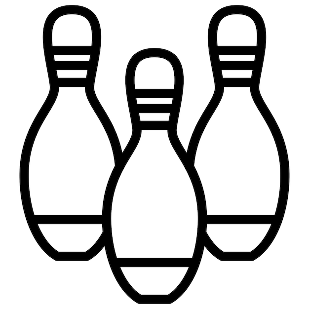 Estilo del icono de los pernos de bolos