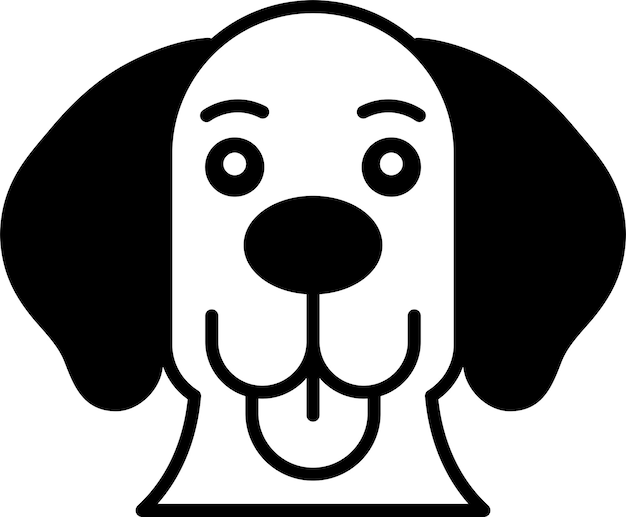 estilo de icono de perro en línea