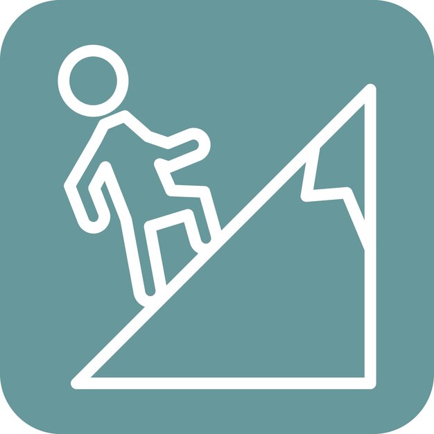 Estilo del icono de persistencia del diseño vectorial