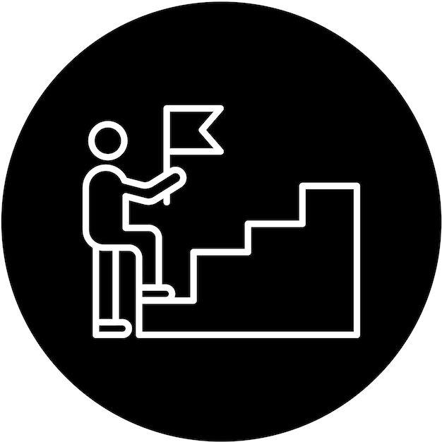 Estilo del icono de persistencia del diseño vectorial
