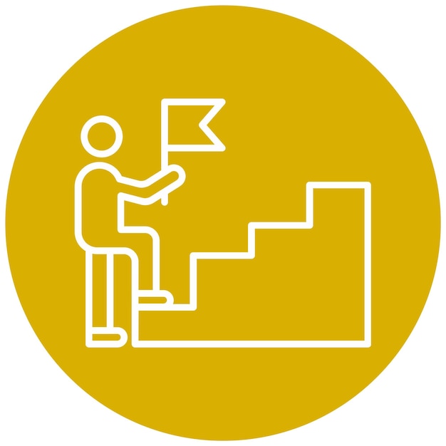 Estilo del icono de persistencia del diseño vectorial