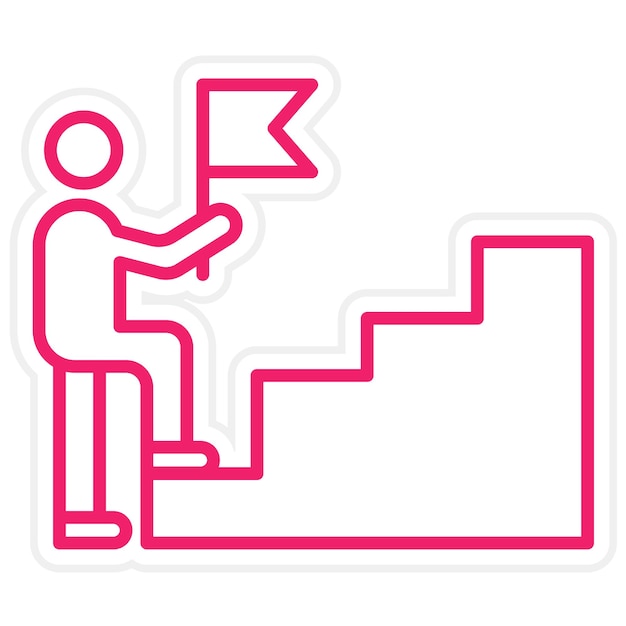 Estilo del icono de persistencia del diseño vectorial