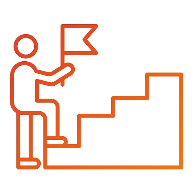 Estilo del icono de persistencia del diseño vectorial