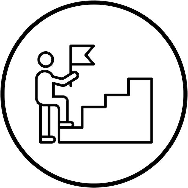 Estilo del icono de persistencia del diseño vectorial