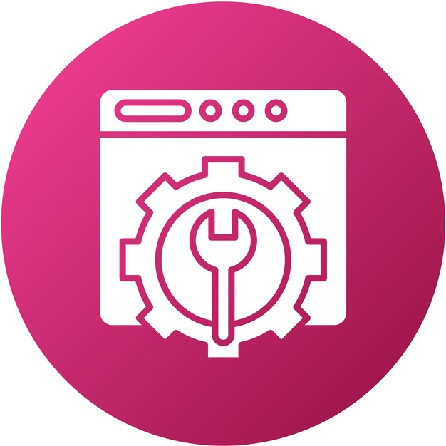 Estilo del icono de personalización del diseño vectorial