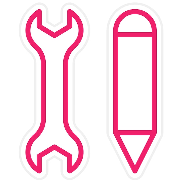Estilo de icono de personalización de la interfaz de diseño vectorial