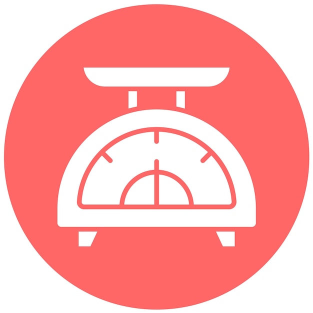 Estilo del icono de pesaje del diseño vectorial