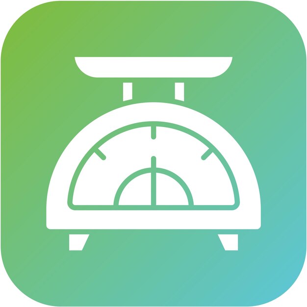 Estilo del icono de pesaje del diseño vectorial