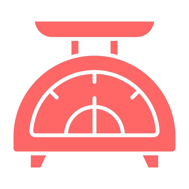 Estilo del icono de pesaje del diseño vectorial