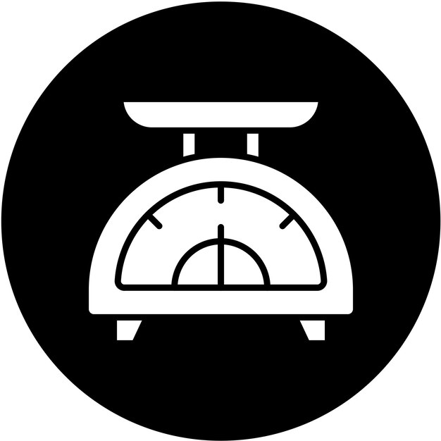 Estilo del icono de pesaje del diseño vectorial