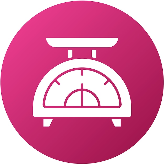 Estilo del icono de pesaje del diseño vectorial