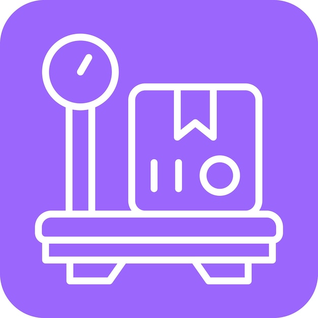 Estilo del icono de pesaje de la entrega de diseño vectorial