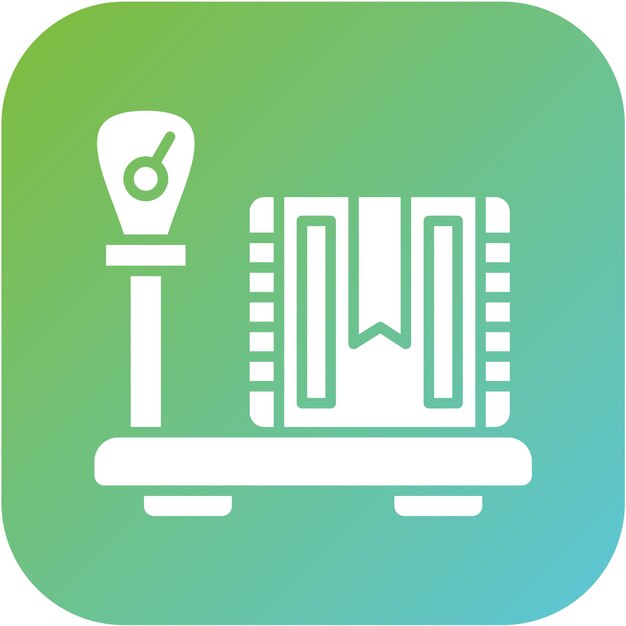 Estilo del icono de pesaje de la entrega de diseño vectorial