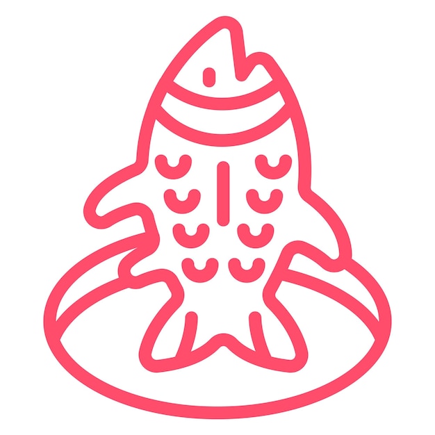 Estilo del icono de la pesca en hielo