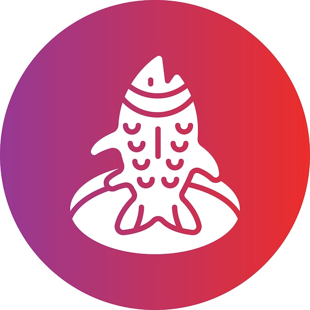 Estilo del icono de la pesca en hielo