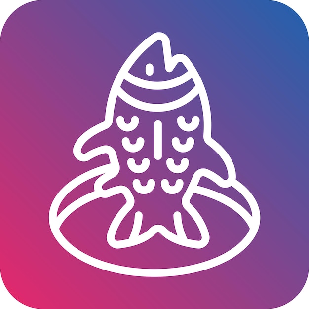 Estilo del icono de la pesca en hielo