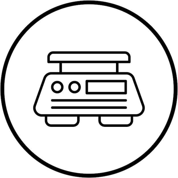 Estilo del icono del peso del diseño vectorial
