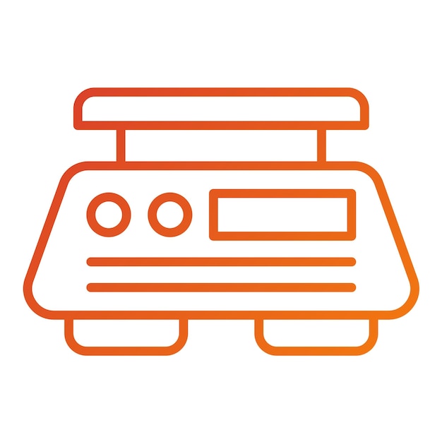 Estilo del icono del peso del diseño vectorial