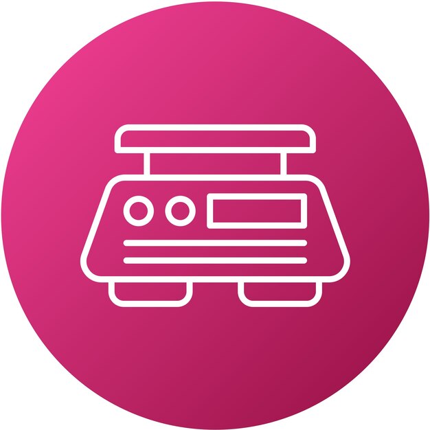 Estilo del icono del peso del diseño vectorial