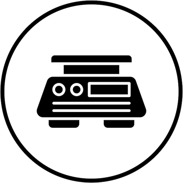 Estilo del icono del peso del diseño vectorial
