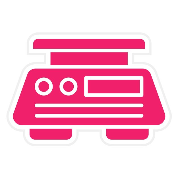 Estilo del icono del peso del diseño vectorial
