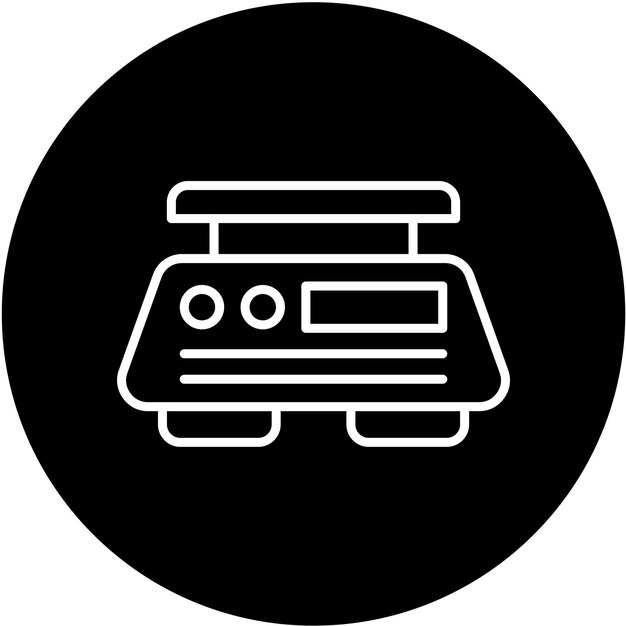 Estilo del icono del peso del diseño vectorial