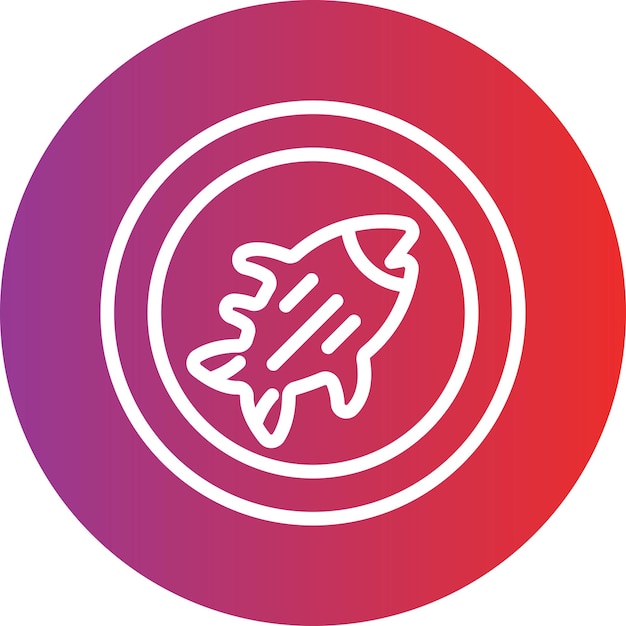 Estilo de icono de pez de diseño vectorial
