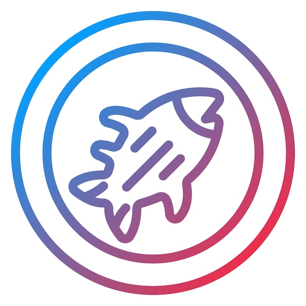 Estilo de icono de pez de diseño vectorial