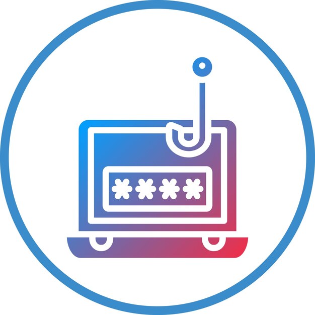 Estilo del icono de phishing de contraseñas