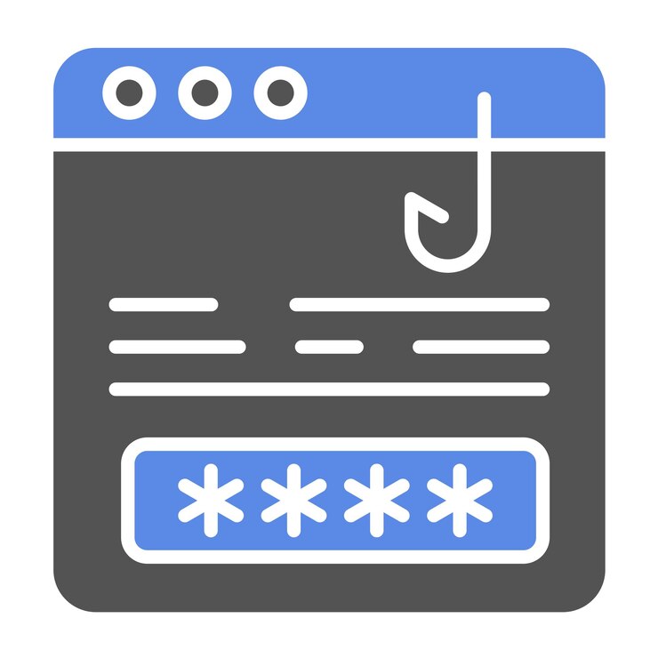 Vector estilo de icono de phishing de diseño vectorial