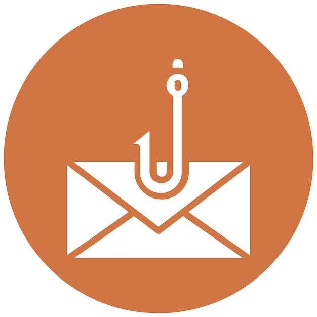 Estilo de icono de phishing de diseño vectorial
