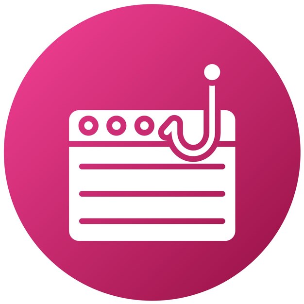 Estilo de icono de phishing de diseño vectorial