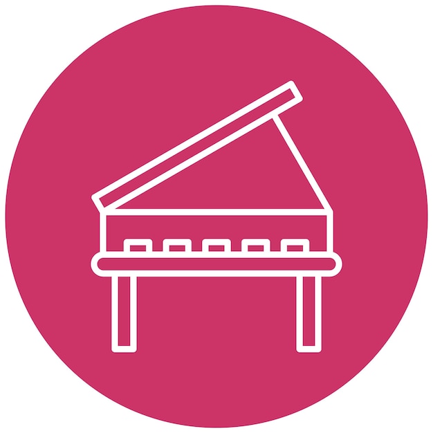 Estilo del icono del piano