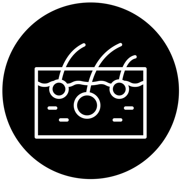 Estilo de icono de la piel de diseño vectorial
