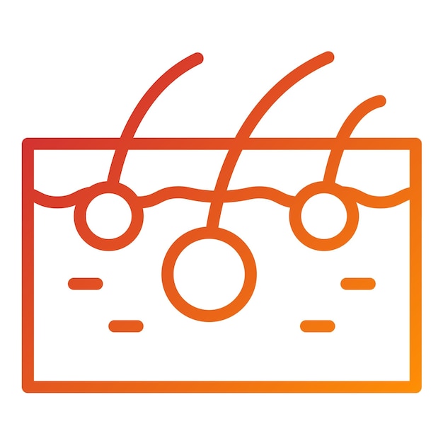 Estilo de icono de la piel de diseño vectorial