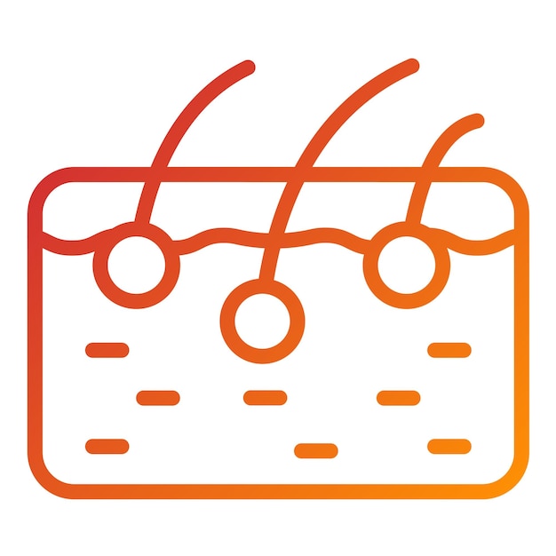 Estilo de icono de la piel de diseño vectorial