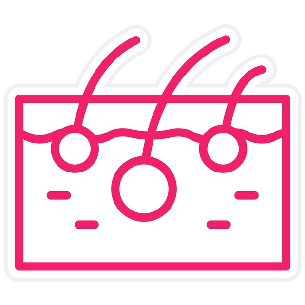 Estilo de icono de la piel de diseño vectorial